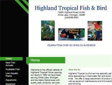 Tablet Screenshot of highlandtropical.com